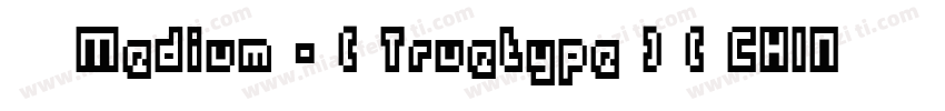 思源Medium - ( Truetype ) ( CHINESEGB字体转换
